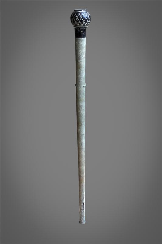 A Bactrian Stone Staff Baidun Baidun