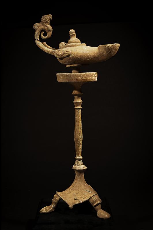 Details about   Roman Bronze Oil Lamp 