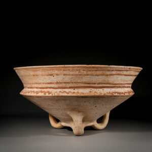 Large Canaanite Chocolate on White Ware Bowl