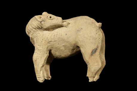 Ceramic Babylonian Vessel in the Form of a Horse