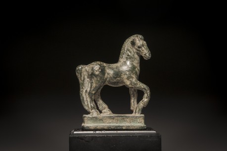 Roman Bronze Striding Horse