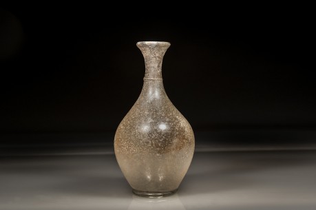 Elegant Translucent Roman Glass Bottle