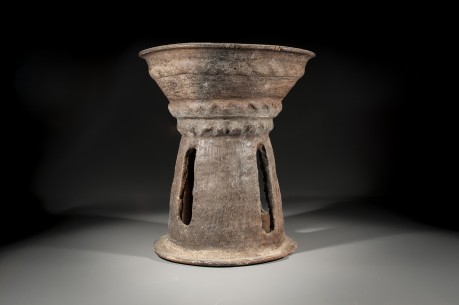 Ceramic Fenestrated Ceremonial Stand