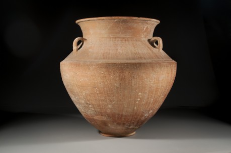 Phoenician Triple Handled Red Slipped Amphora