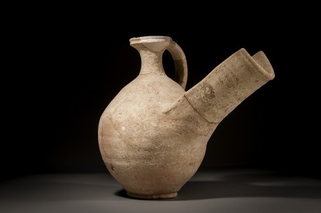 An Israelite/Judean Ceramic Wine Strainer