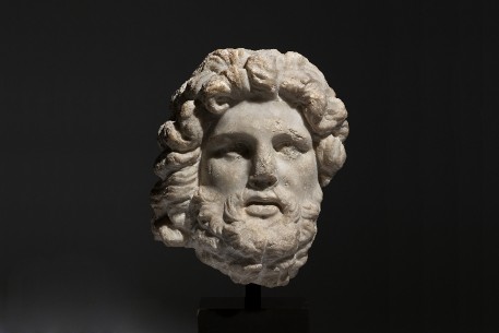Hellenistic Marble Head of Zeus
