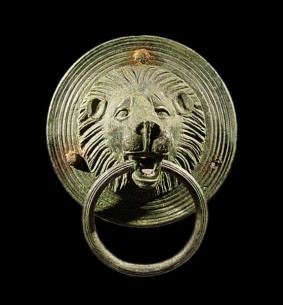Bronze Handle in the Shape of a Lion’s Head