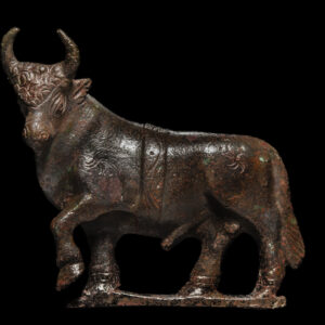 Bronze Imperial Roman Bull Stomping Hoof