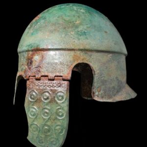 Chalcidian Bronze Helmet with Cheek Guards - Image 5