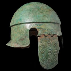 Chalcidian Bronze Helmet with Cheek Guards - Image 3