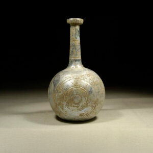 Greek Long Necked Glass Flask