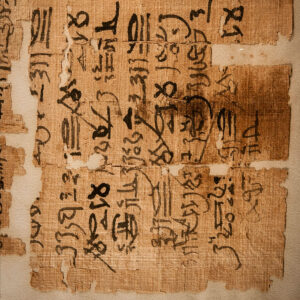 Papyrus Fragments of Egyptian Book of the Dead from Ptolemaic Period