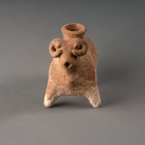 Israelite Terracotta wine vessel in the form of a ram - Image 5