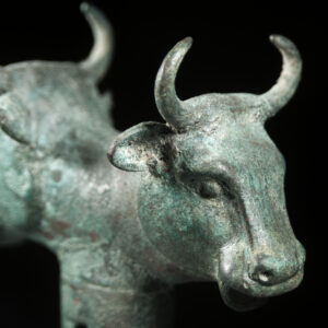 Bronze Double-Headed Bull Mace Head - Image 2