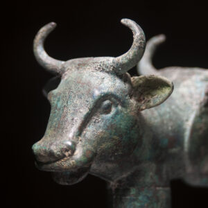 Bronze Double-Headed Bull Mace Head - Image 3
