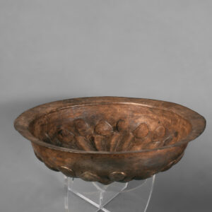 Gilded Silver Ribbed Achaemenid Wine Philae Bowl - Image 2