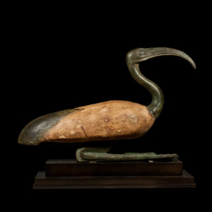 A Seated Figure of the God Thoth as an Ibis