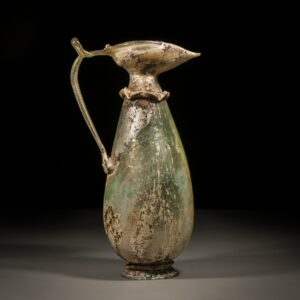 Large One Handle Glass Jug with Trefoil Mouth