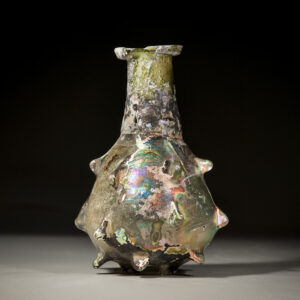 Large Flask Decorated with Pinched Out Spikes