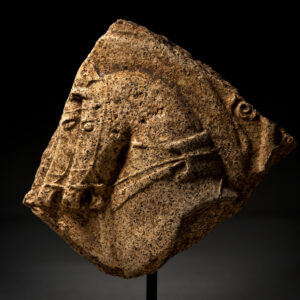 Greek Terracotta Roof Frieze Fragment with Horses