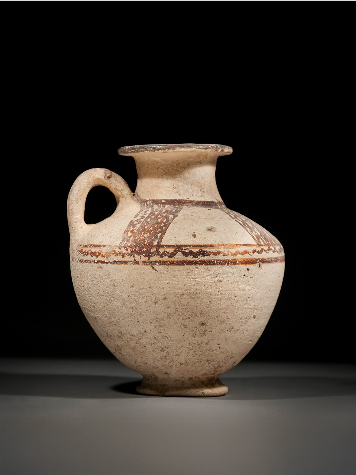 Canaanite Chocolate and White Ware Jug