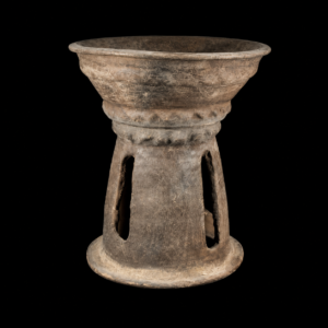 Ceramic Fenestrated Ceremonial Stand