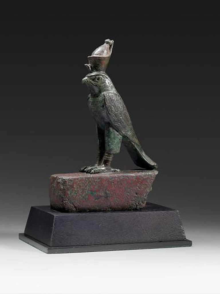 Bronze Figurine of Horus as a Falcon