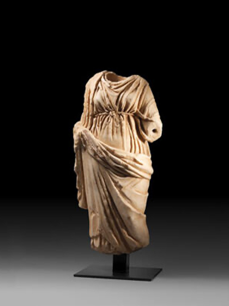 A Marble Statue of a Drapped Female