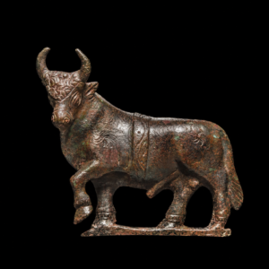 Bronze Imperial Roman Bull Stomping Hoof