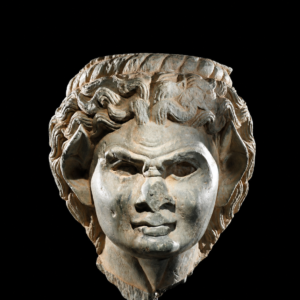 An Expressive Greek Head of a Satyr