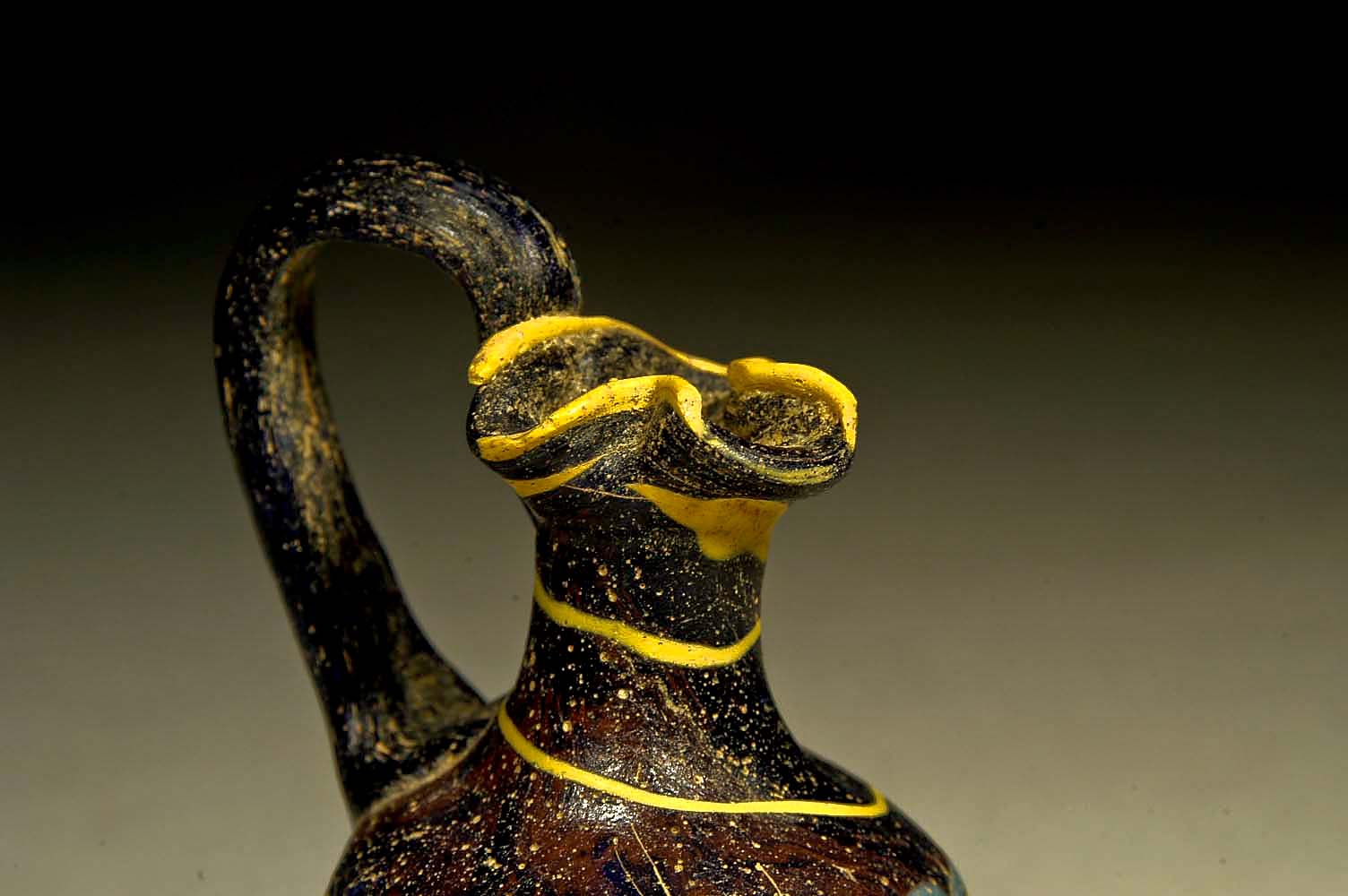 Greek Core Formed Glass Oinochoai - Image 3