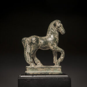 Roman Bronze Striding Horse