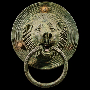 Bronze Handle in the Shape of a Lion’s Head