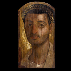 Egyptian Wooden Fayum Portrait