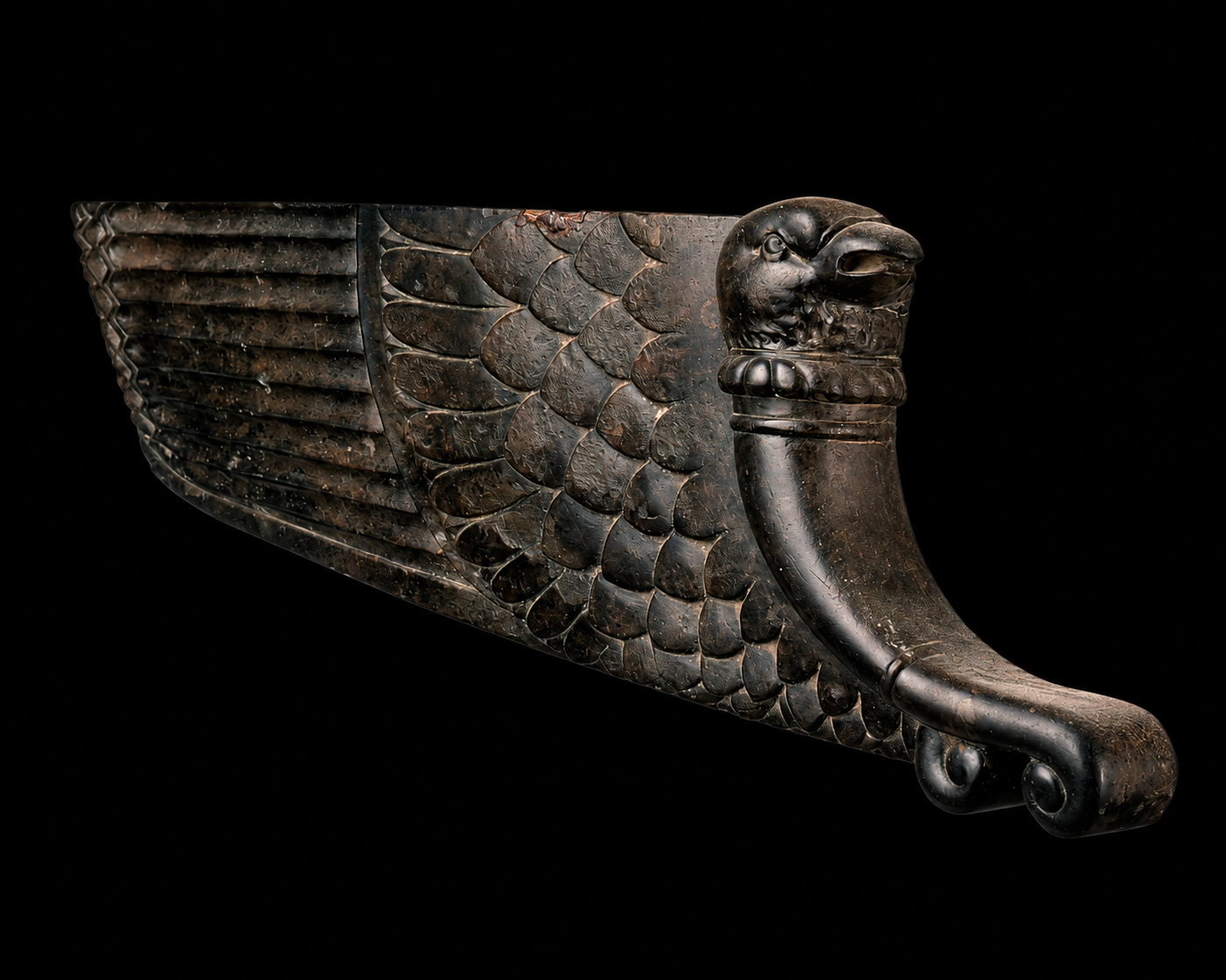 Schist Achamaenid Wing With Phoenix - Image 4