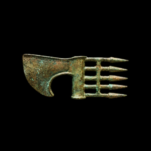 Large Near East Axe Head with Spikes