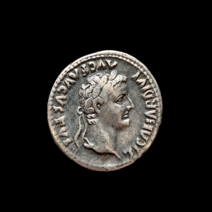 Silver Denarius of Tiberius Tribute Penny