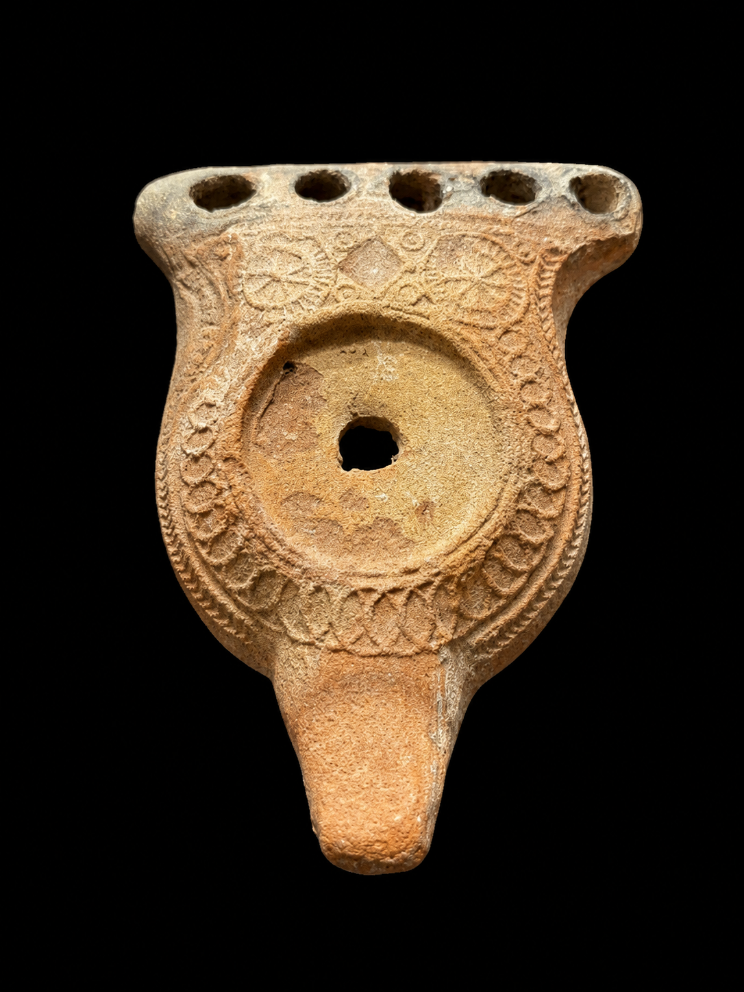Rare Samaritan Multi Spout Oil Lamp