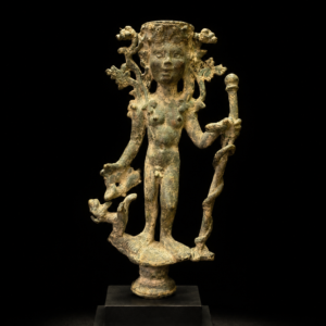 Roman Bronze Statuette of a Young Bacchus