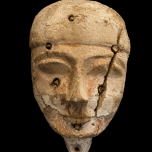 Wooden Painted Egyptian Mummy Mask
