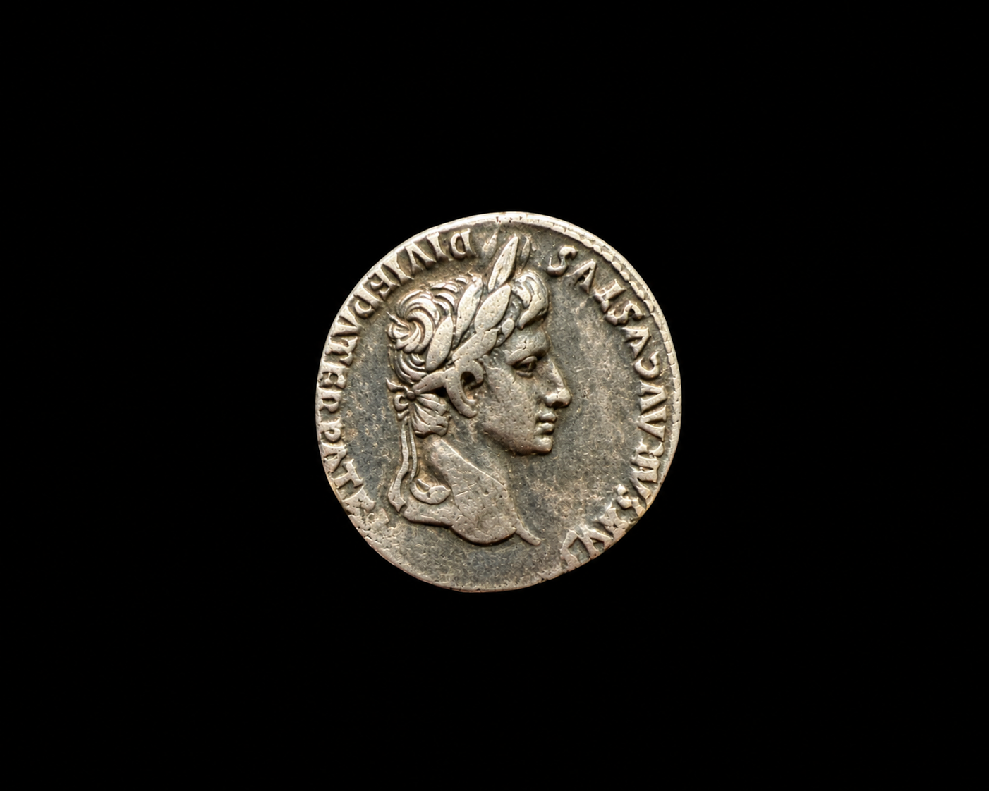 A Roman Silver Denarius of Emperor Augustus