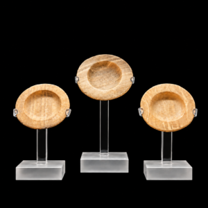 A Set of Three Alabaster Israelite Dishes