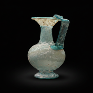 A large Roman glass wine jug