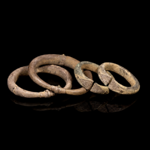 TWO PAIRS OF ISLAMIC FATIMID SILVER BRACELETS