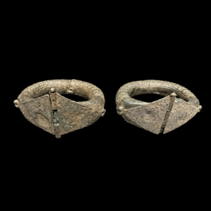 PAIR OF ISLAMIC SILVER BRACELETS