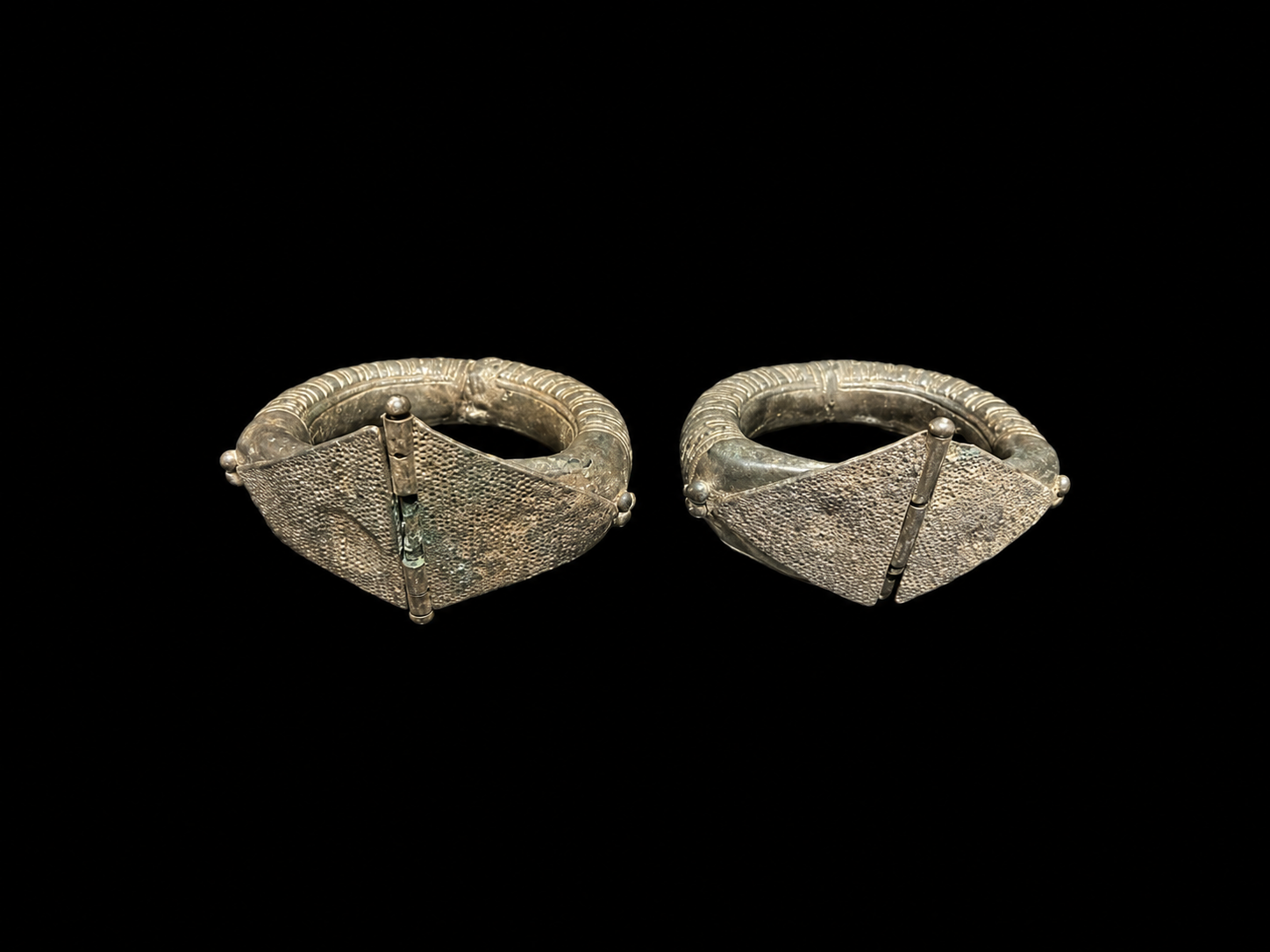 PAIR OF ISLAMIC SILVER BRACELETS