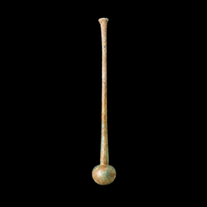 An Exceptionally Tall Roman Glass Bottle