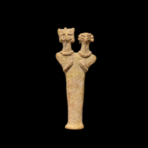 A Rare Syro-Hittite Terracotta Double Deity Figurine
